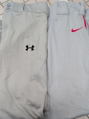 ⚾Nike & Under Armour Light Gray Team Engineered Baseball Pants